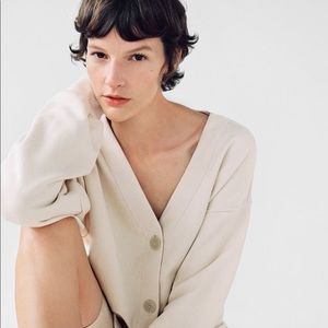 Zara cream cardigan